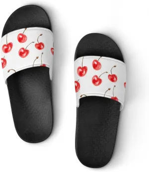 Cherries Slippers Indoor Outdoor Unisex House Slipper Shower Slippers Non-Slip Open Toe Shoes
