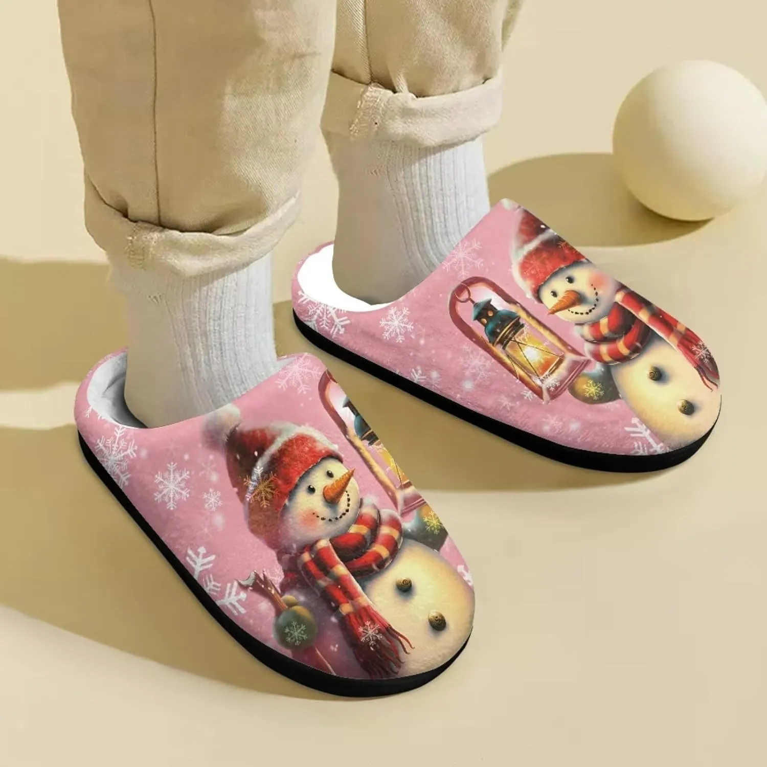 Child Plush Slip on House Slipper Plush Cozy Warm Slippers with Memory Foam