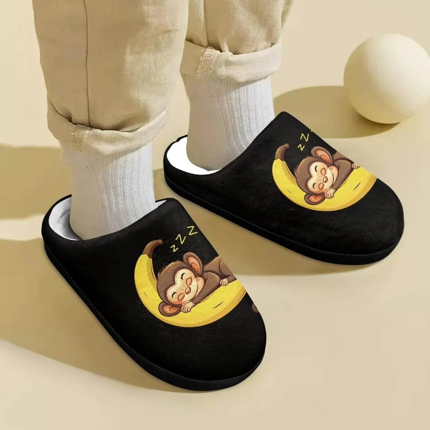 Child Plush Slip on House Slipper Plush Cozy Warm Slippers with Memory Foam