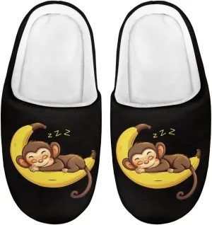 Child Plush Slip on House Slipper Plush Cozy Warm Slippers with Memory Foam