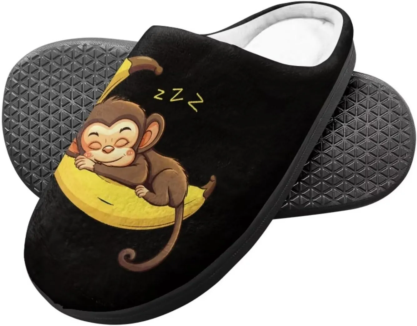 Child Plush Slip on House Slipper Plush Cozy Warm Slippers with Memory Foam