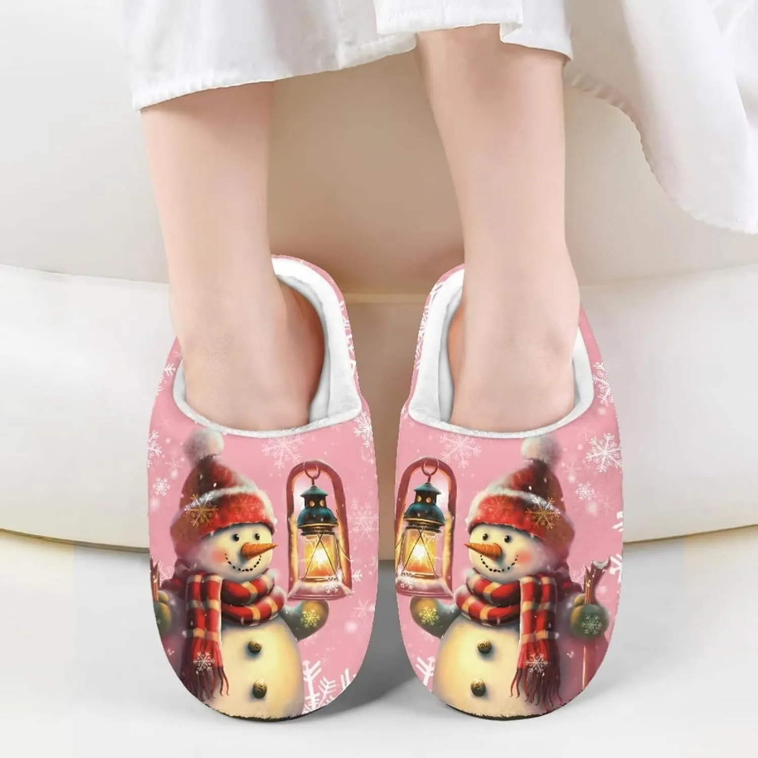 Child Plush Slip on House Slipper Plush Cozy Warm Slippers with Memory Foam