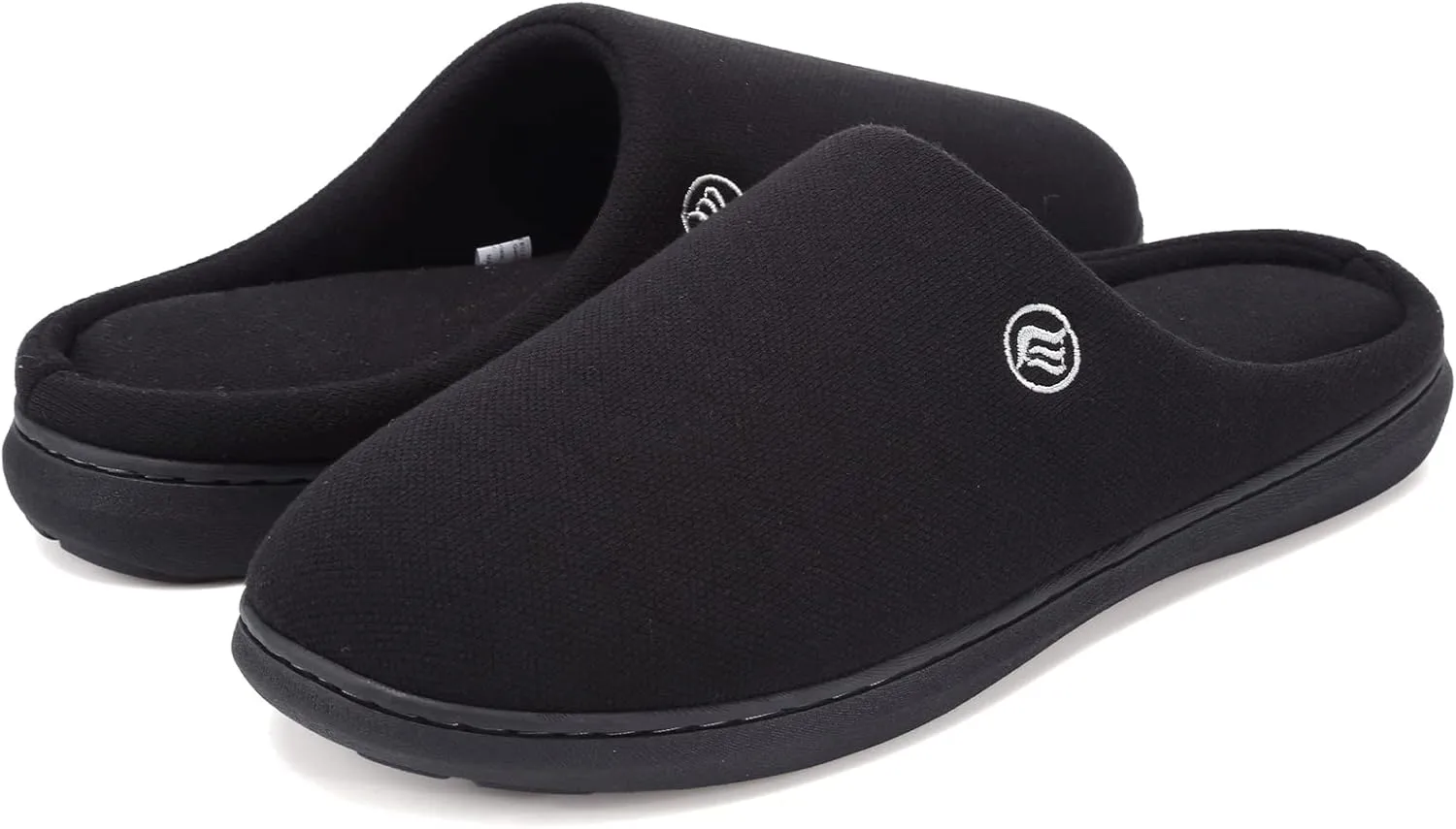 CIOR Unisex Men's and Women's Memory Foam Slippers Comfort Knitted Cotton-Blend Closed Toe Non-Slip House Shoes Removable & Double-sided Insoles Upgraded Version -U120WMT004-1205