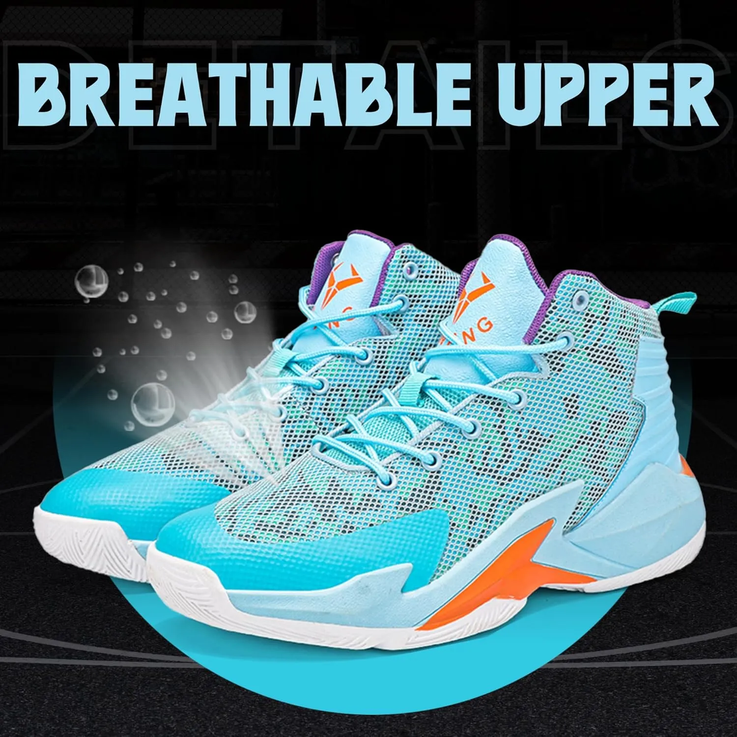 CJSPORX Men Women Basketball Shoes Breathable Non Slip Outdoor Fashion Sneakers