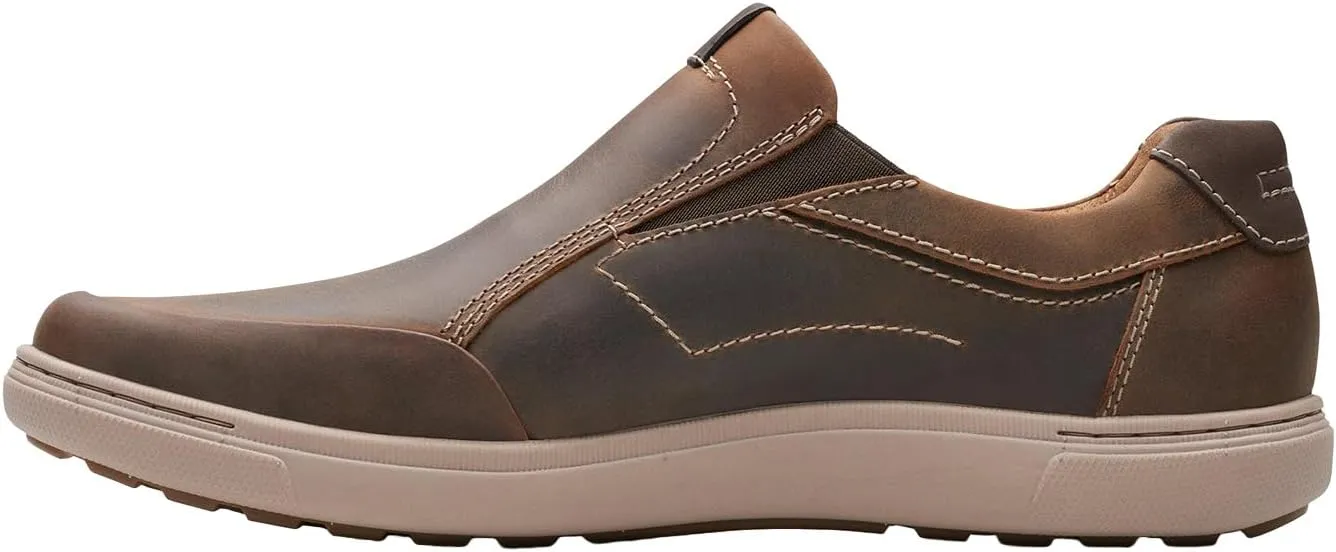 Clarks Men's Mapstone Step Loafer, Beeswax Leather, 7 Wide