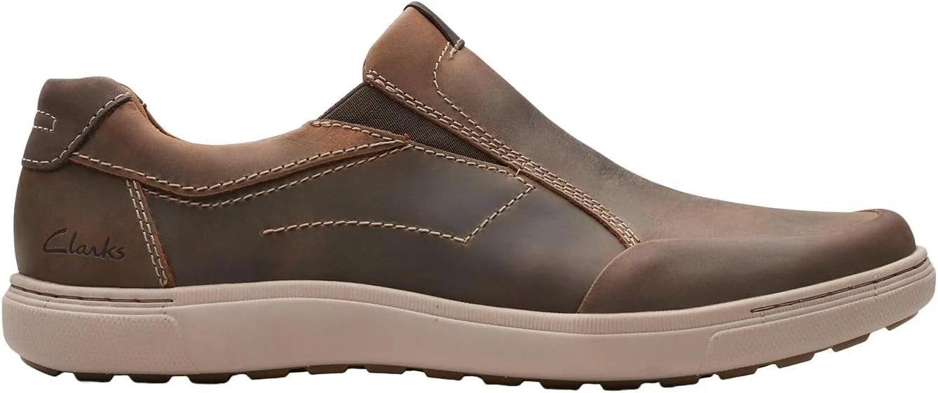 Clarks Men's Mapstone Step Loafer, Beeswax Leather, 7 Wide
