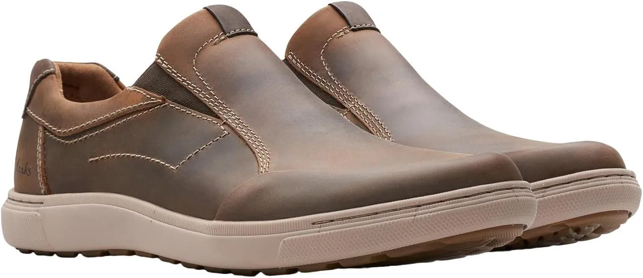 Clarks Men's Mapstone Step Loafer, Beeswax Leather, 7 Wide
