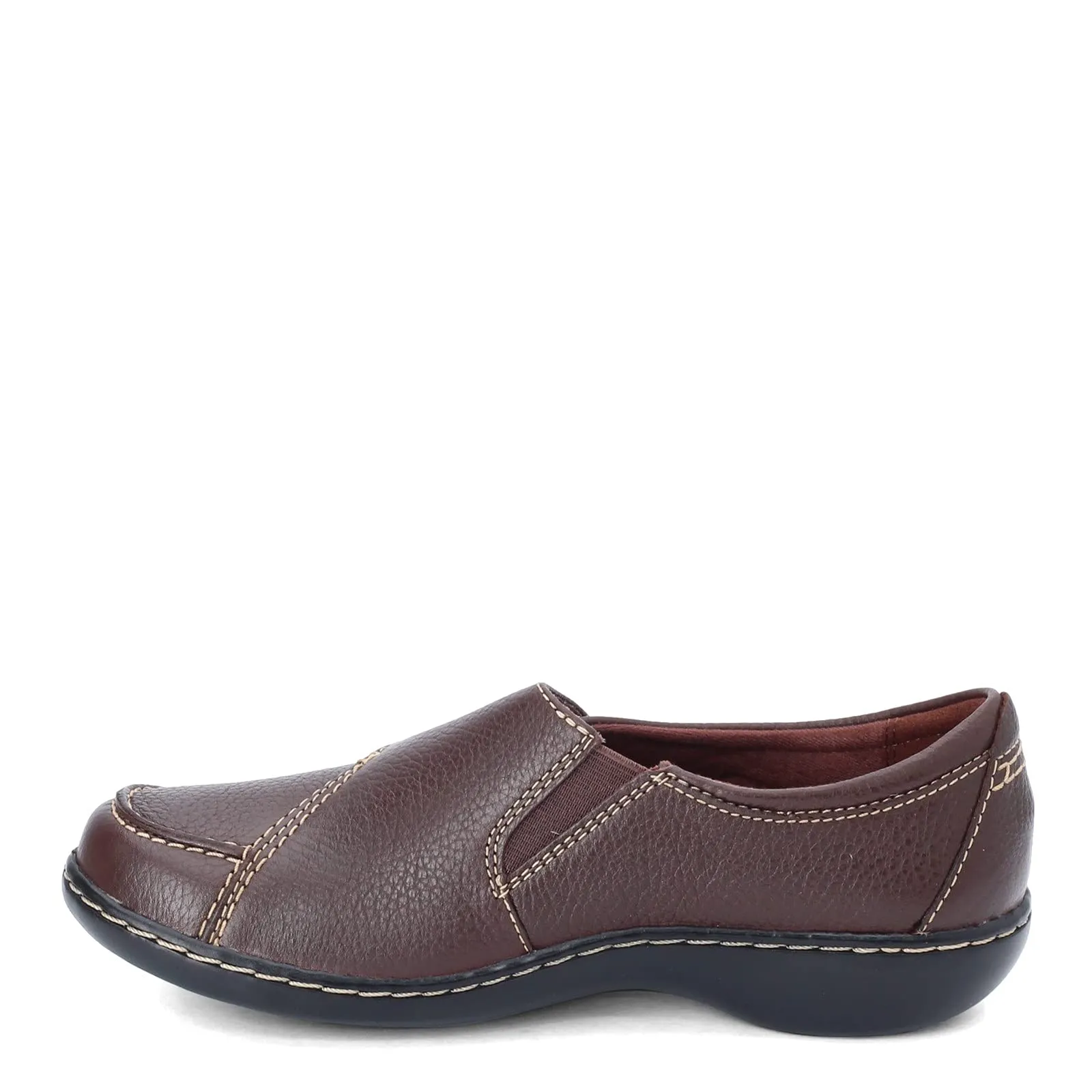 Clarks Women's Ashland Lane Q Slip-On Loafer, Redwood, 8 Wide