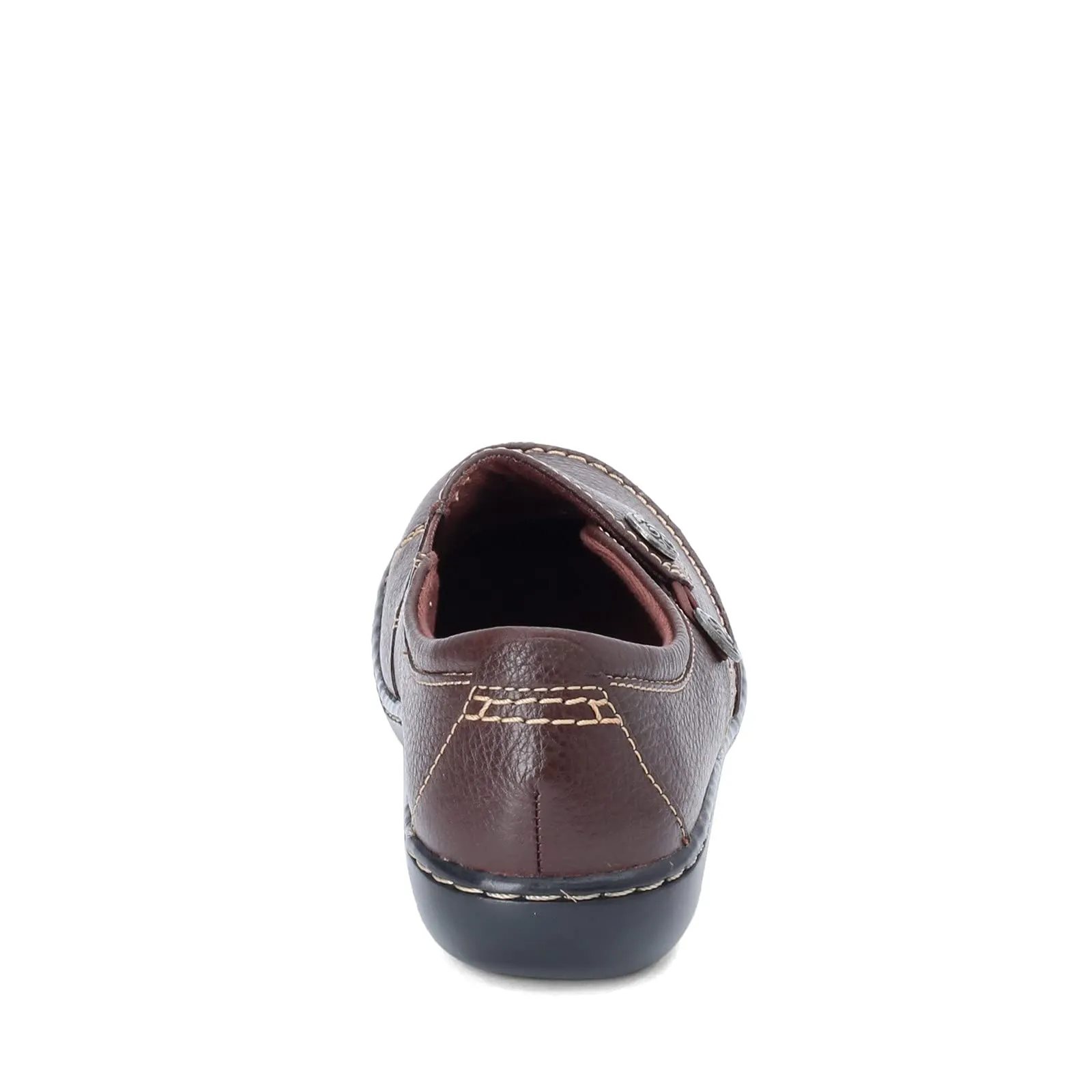 Clarks Women's Ashland Lane Q Slip-On Loafer, Redwood, 8 Wide