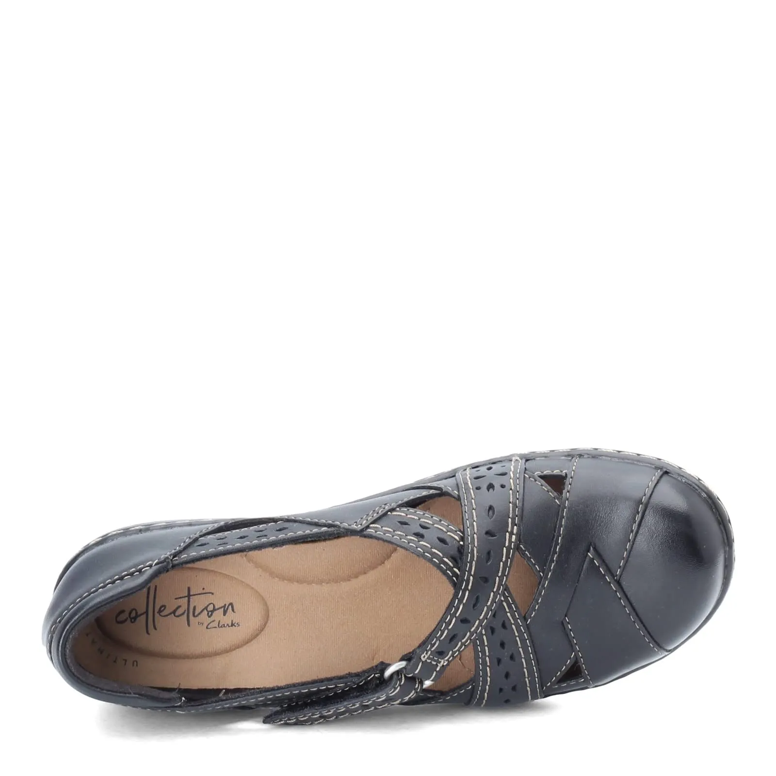 Clarks Women's Ashland Spin Q Slip-On Loafer, Black, 8