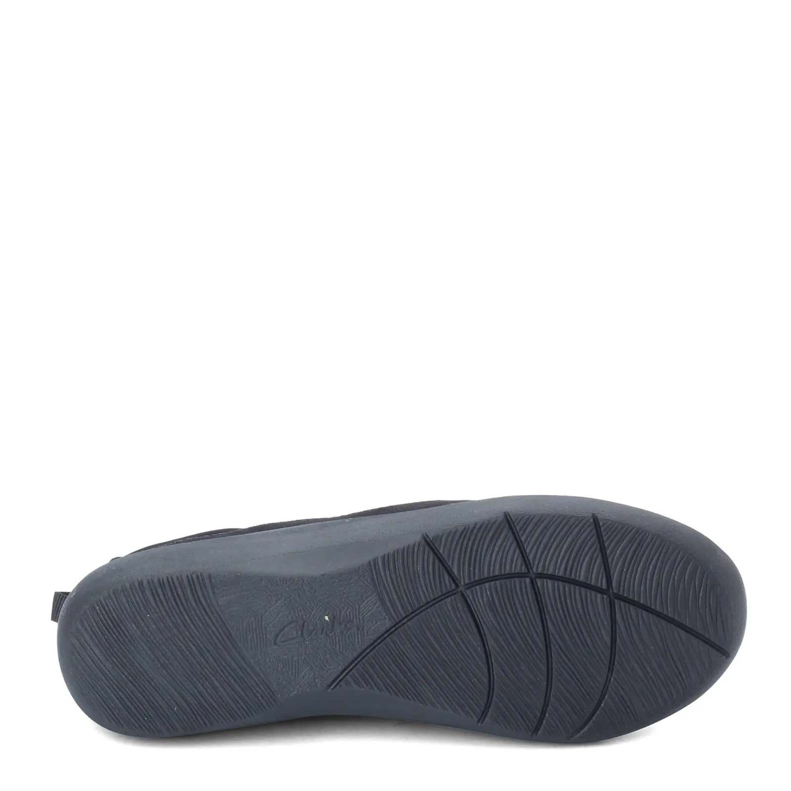 Clarks Women's CloudSteppers Sillian Paz Slip-On Loafer, Black Synthetic Nubuck, 9 W US
