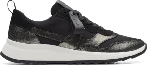 Clarks Women's Dashlite Jazz Trainers, Black Combi, 7
