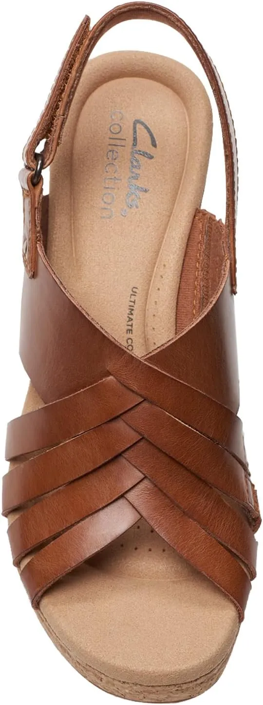 Clarks Women's Giselle Ivy Wedge Sandal