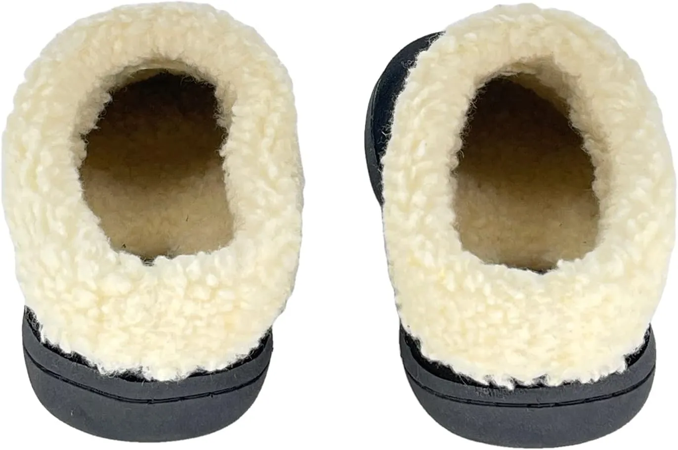 Clarks Womens Slipper Suede Leather With Faux Sherpa Collar JMH1894 - Plush Memory Foam Footbed - Indoor Outdoor House Slippers For Women