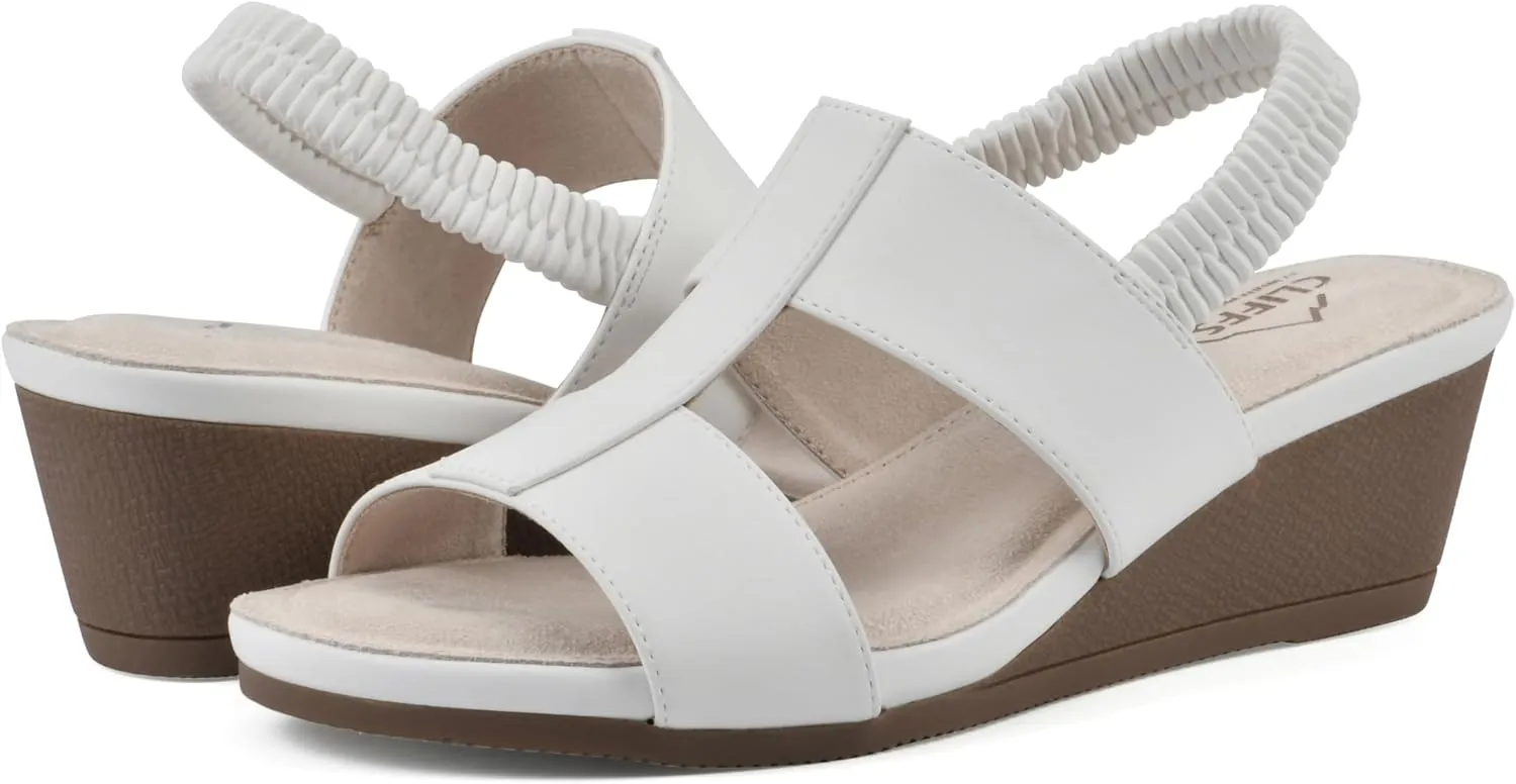 CLIFFS BY WHITE MOUNTAIN Women's Candea Wedge Sandal