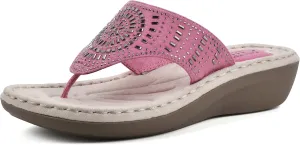 CLIFFS BY WHITE MOUNTAIN Women's Cienna Mini Wedge Flip Flop Sandal