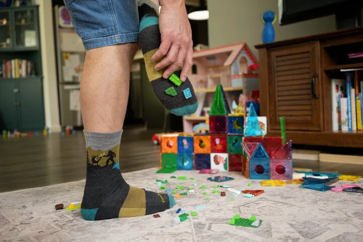 Close Encounters Micro Crew Midweight Hiking Sock - Charcoal