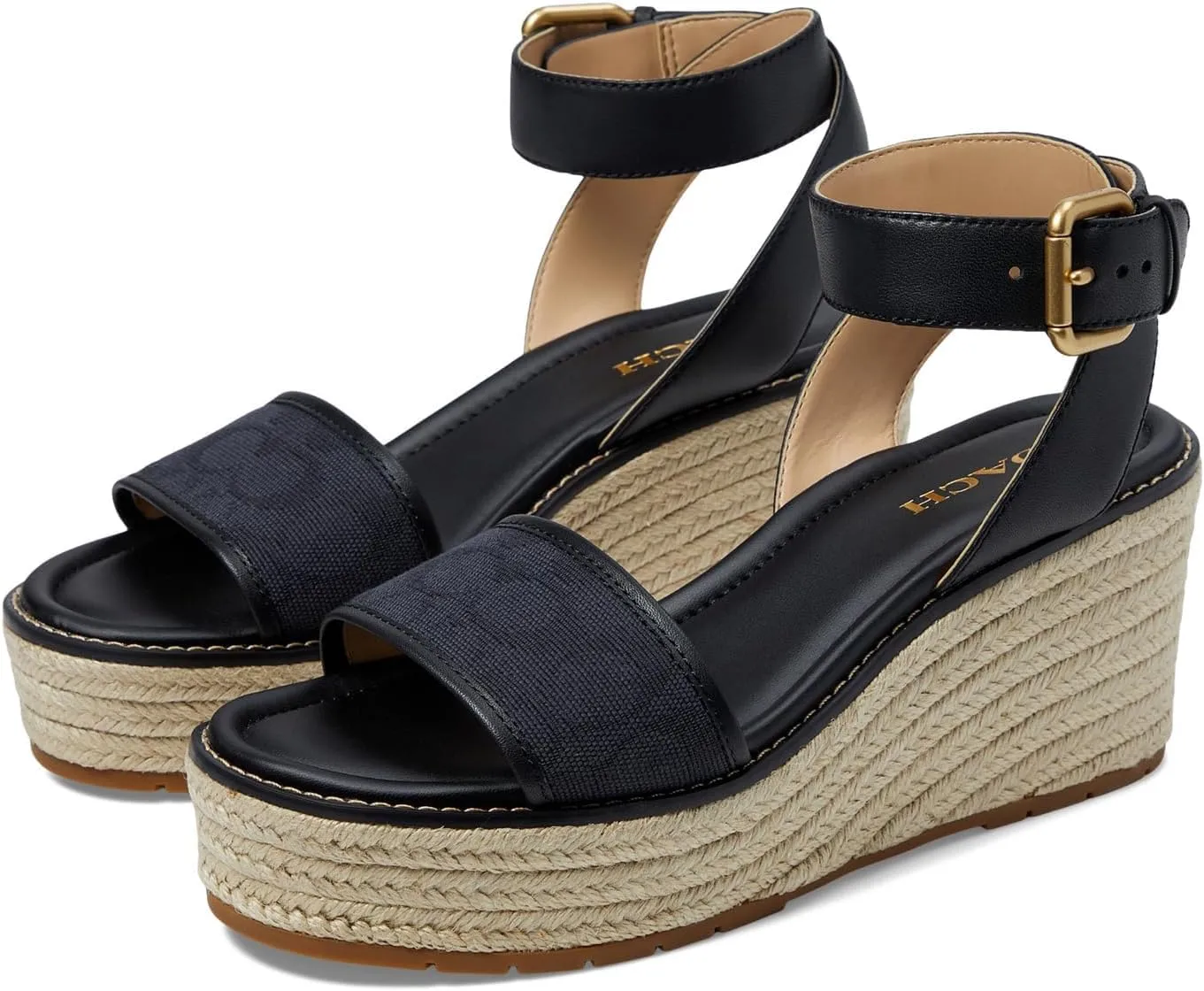 COACH Women's Katherine Signature C Canvas Espadrille Loafer