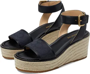 COACH Women's Katherine Signature C Canvas Espadrille Loafer
