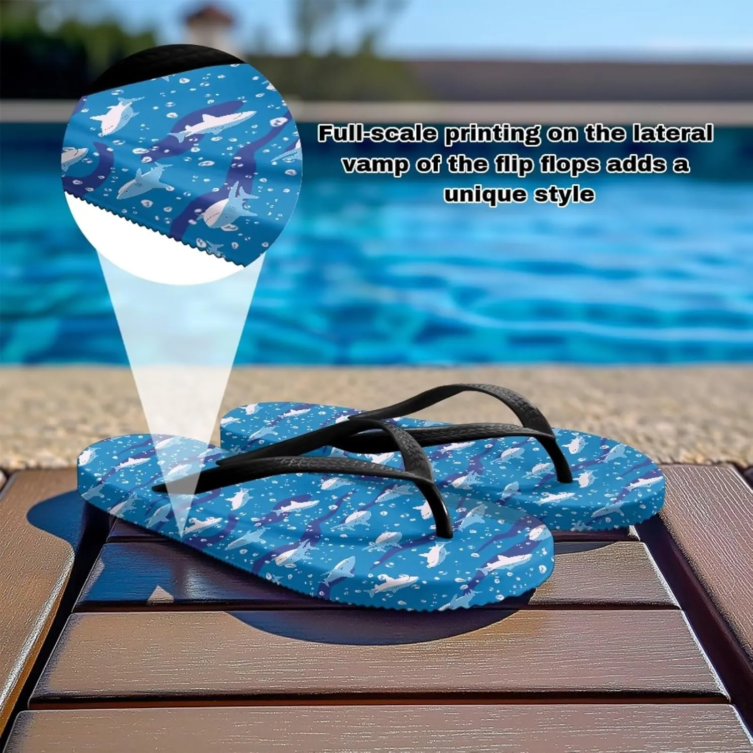 Coloranimal Womens Flip Flops Summer Beach Sandals Non Slip Flip Flops Thong Sandals for Women Lightweight Ladies Slip On Summer Slippers