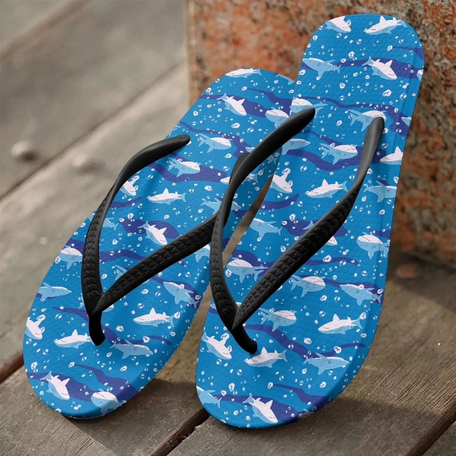 Coloranimal Womens Flip Flops Summer Beach Sandals Non Slip Flip Flops Thong Sandals for Women Lightweight Ladies Slip On Summer Slippers