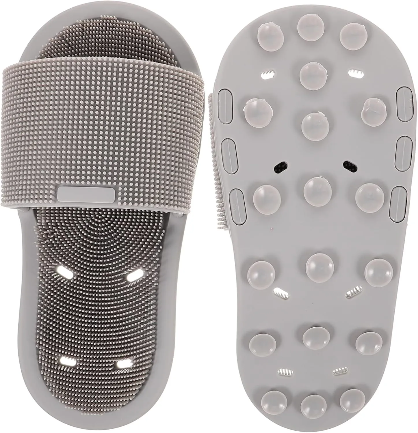 Comfortable Massage Slipper Anti-Slip Foot Washer Soft Silicone Slippers for Men Women