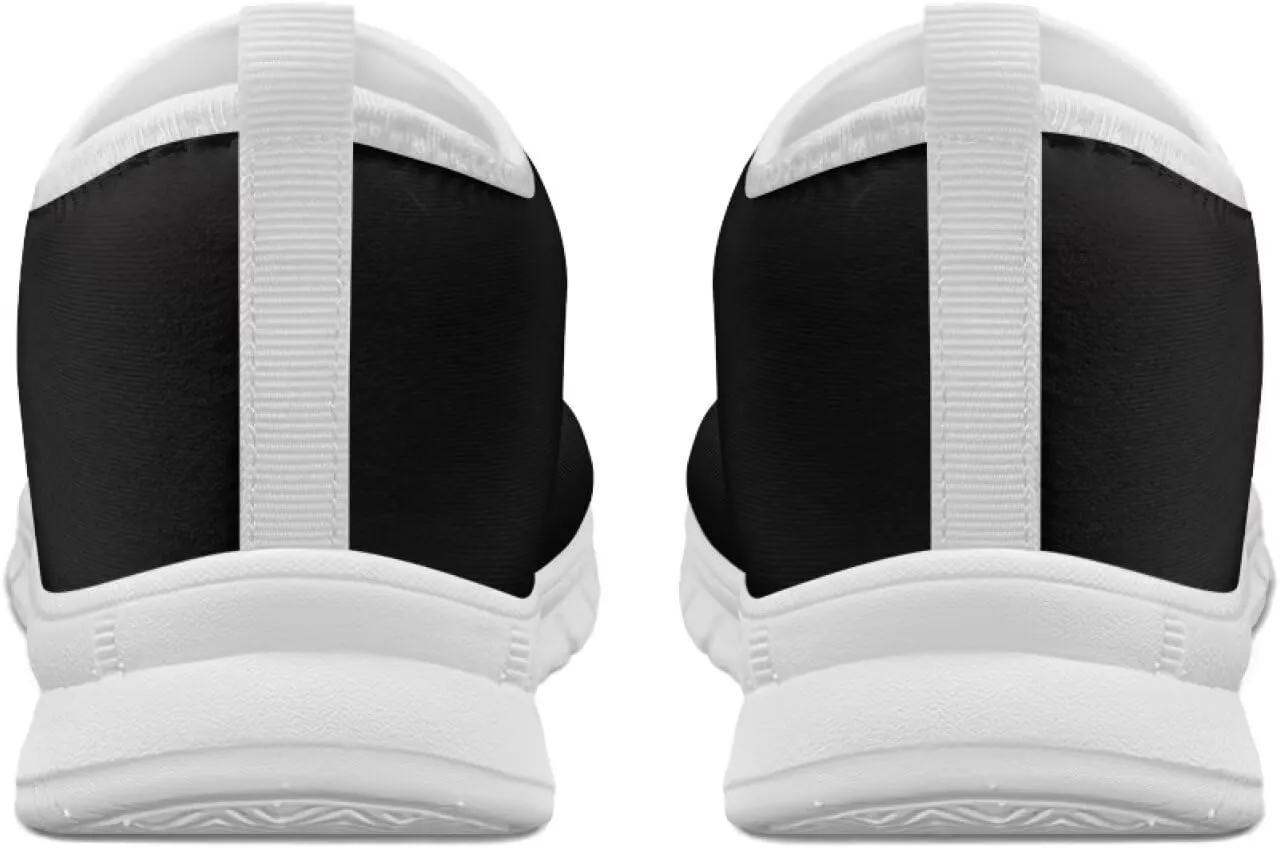 Comfortable Walking Shoes Men Stylish Breathable Tennis Shoes Light No Laces Elastic Breathable Soft EVA Sole Travel Shoes for Athletic US 5-14 White Sole