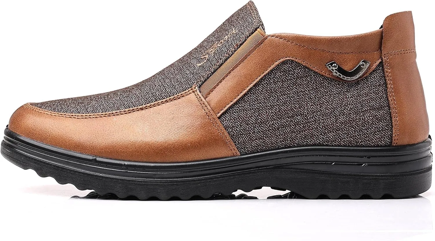 COSIDRAM Mens Casual Loafers Shoes Ankle High Lightweight Moccasins for Adult Male