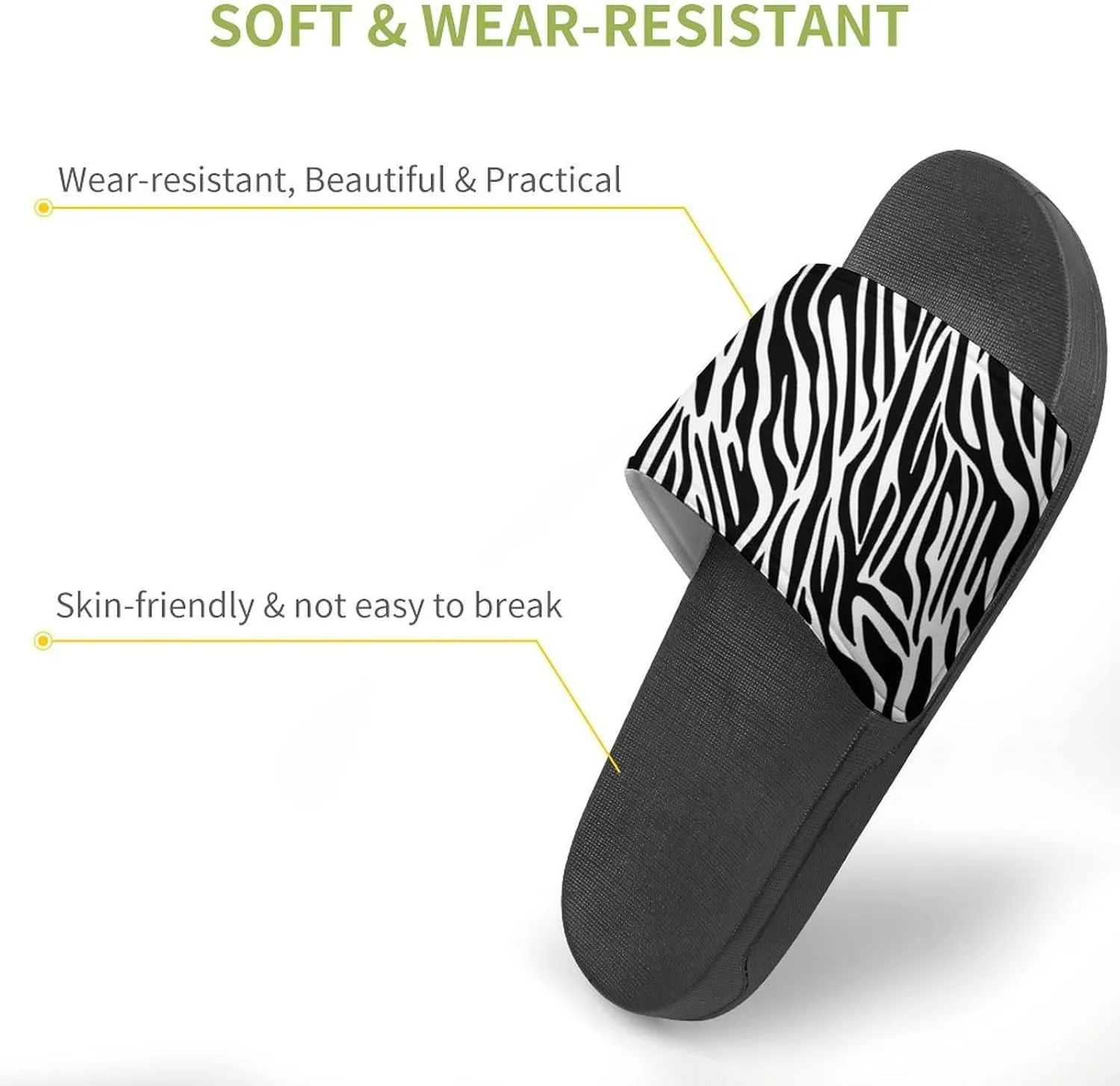 Cow Print Slippers Mens Women Slides Shoes Sandals Non Slip Summer Slipper for Outdoor Beach Home Indoor