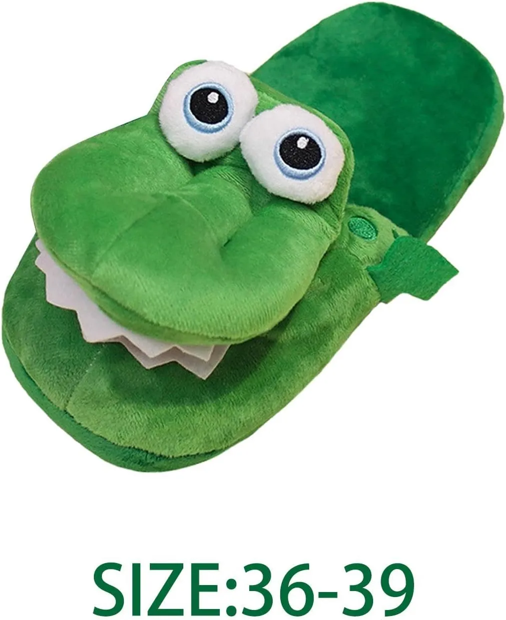 Cozy Crocodile Interactive Mouth Slippers for Women, Boys & Girls - Warm, Non-slip Winter Slippers