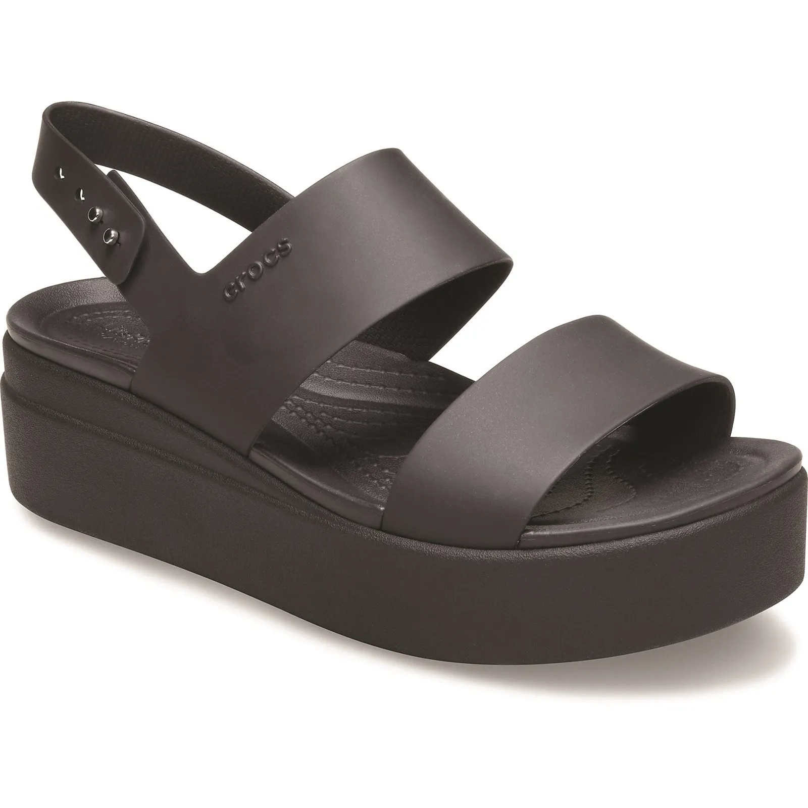 Crocs Brooklyn Low Wedge Sandal Ladies Summer Black