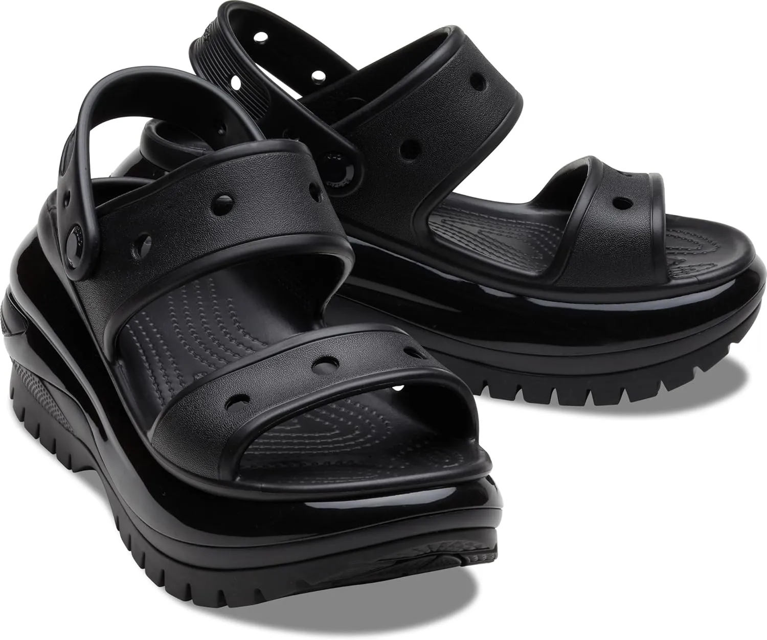Crocs Unisex Classic Mega Crush Platform Sandals Wedge