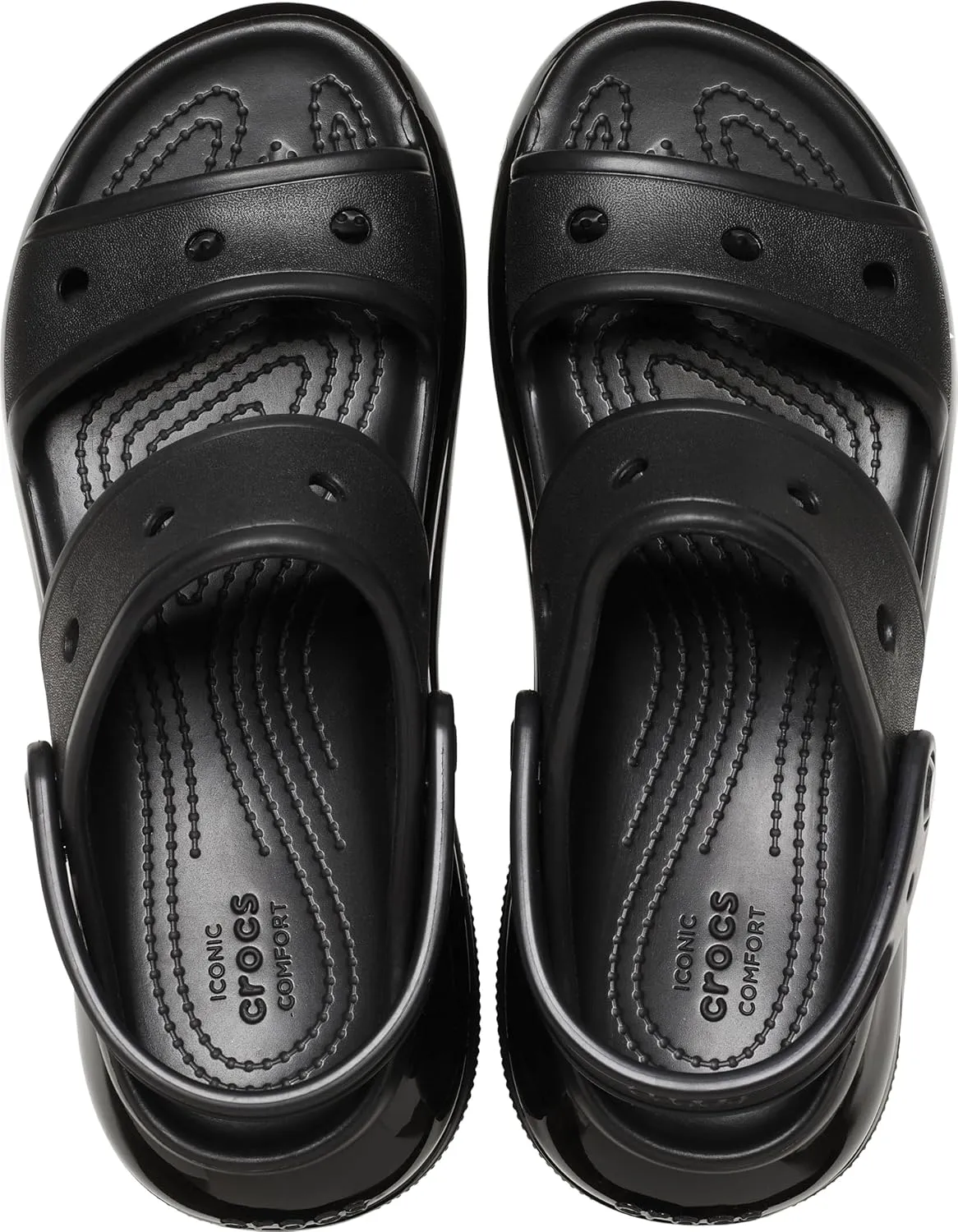 Crocs Unisex Classic Mega Crush Platform Sandals Wedge