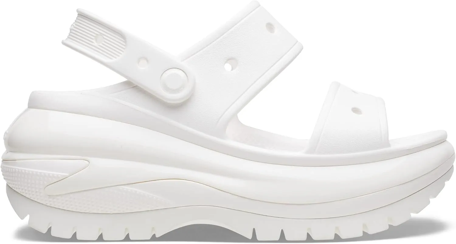 Crocs Unisex Classic Mega Crush Platform Sandals Wedge