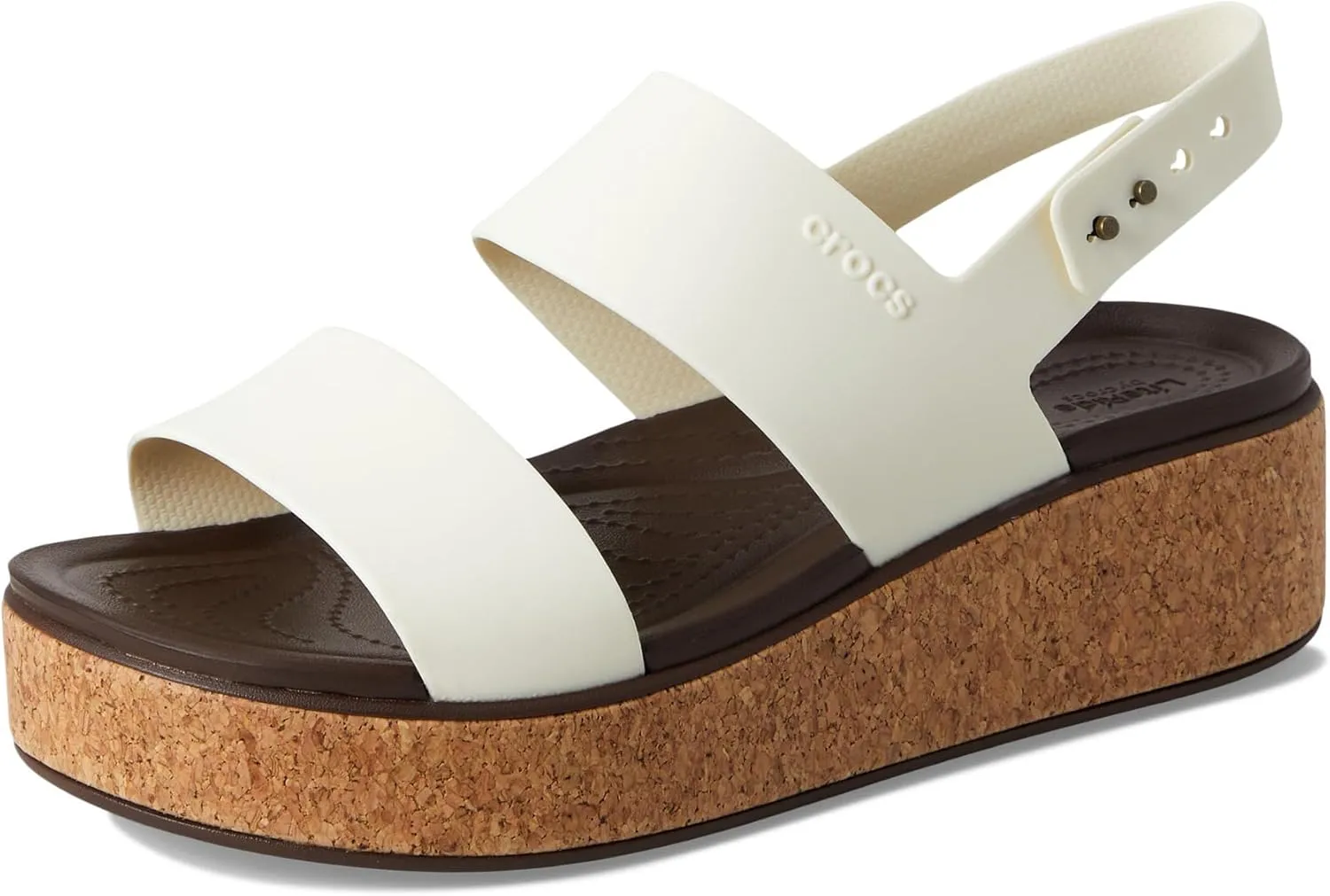Crocs Women's Brooklyn Cork Low Wedge Sandal