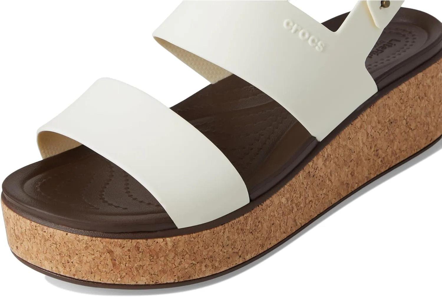 Crocs Women's Brooklyn Cork Low Wedge Sandal