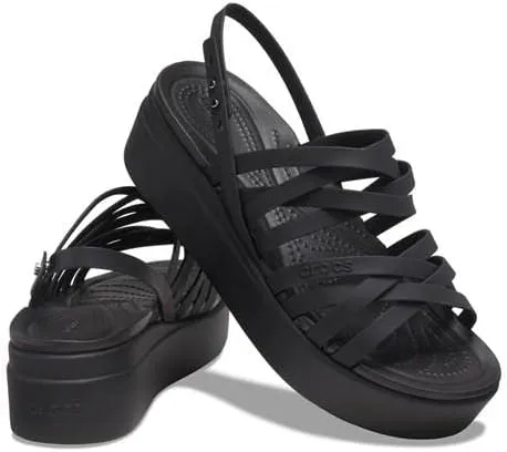 Crocs Women's Brooklyn Strappy Low Wedge Sandal