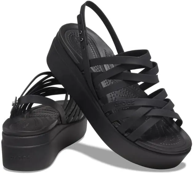 Crocs Women's Brooklyn Strappy Low Wedge Sandal