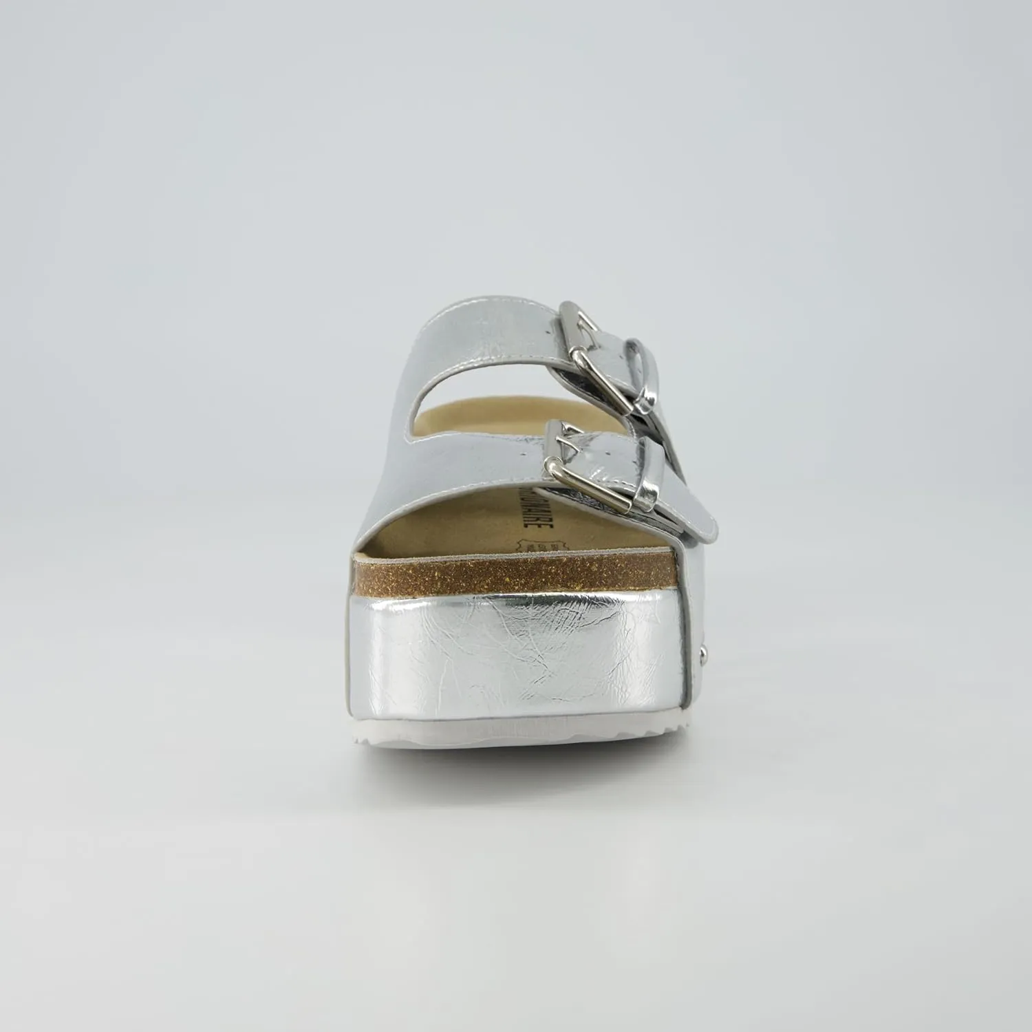 CUSHIONAIRE Women's Guru Genuine Leather footbed platform sandal with  Comfort, Wide Widths Available