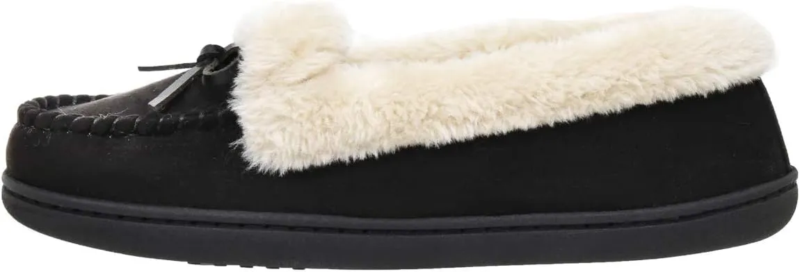 CUSHIONAIRE Women's Sierra Moccasin Slipper  Memory Foam