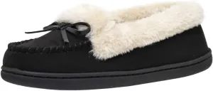 CUSHIONAIRE Women's Sierra Moccasin Slipper  Memory Foam