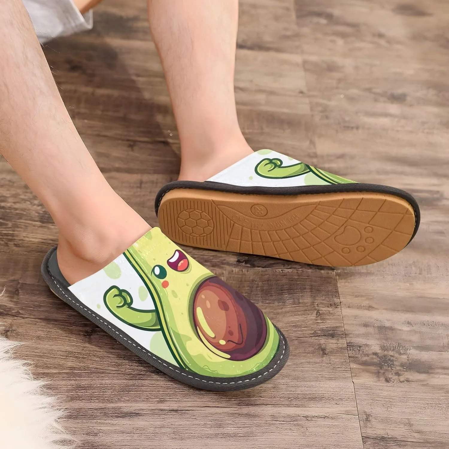 Cute Fuzzy Slippers Mens Houseshoes Women's Indoor Outdoor Slippers Home Slippers for Men