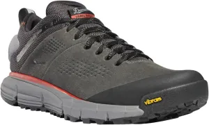 Danner Trail 2650 3” Waterproof Hiking Shoes for Men - Durable Leather & Textile Upper with Breathable Gore-Tex Lining and Vibram Traction Outsole, Dark Gray/Brick Red New - 9.5 D