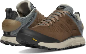 Danner Trail 2650 3” Waterproof Hiking Shoes for Men - Durable Leather & Textile Upper with Breathable Gore-Tex Lining and Vibram Traction Outsole, Kangaroo Brown/Stormy Weather - 11 D