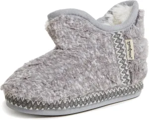 Dearfoams Kids' Charlotte Furry Bootie Slipper