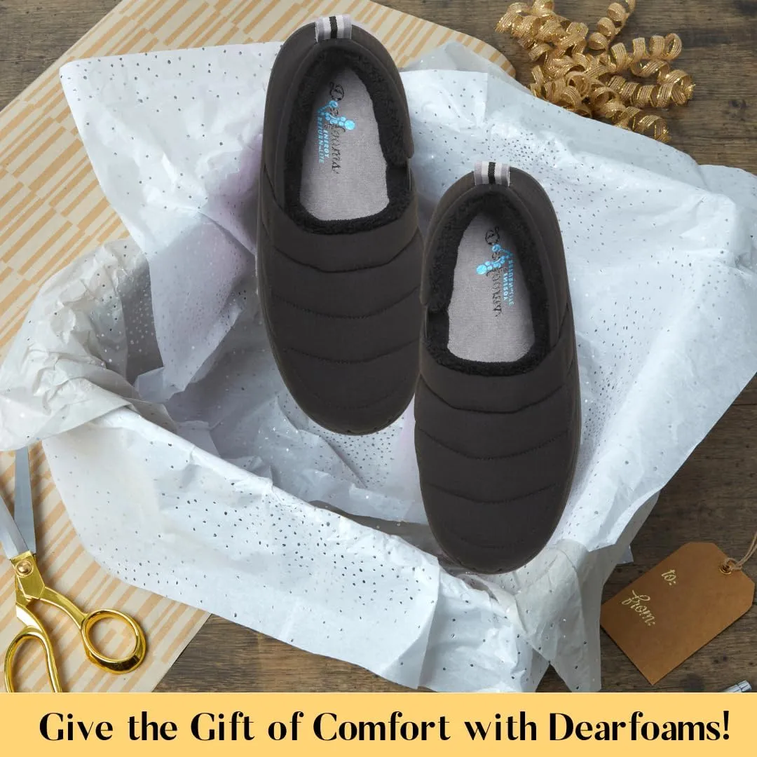 Dearfoams Men's Cullen Ripstop Closed Back Indoor/Outdoor Slipper
