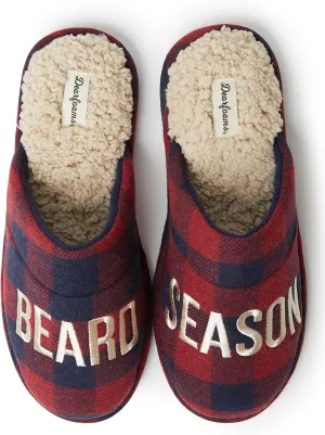 Dearfoams Men's Funny Ugly Christmas Sweater Holiday Scuff Slipper