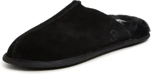 Dearfoams Men's Genuine Suede Indoor Outdoor Comfort Memory Foam Bradford Scuff House Slipper
