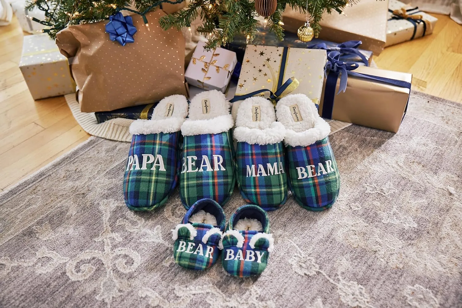 Dearfoams Toddler and Kids' Lil Bear Baby Bear Slipper