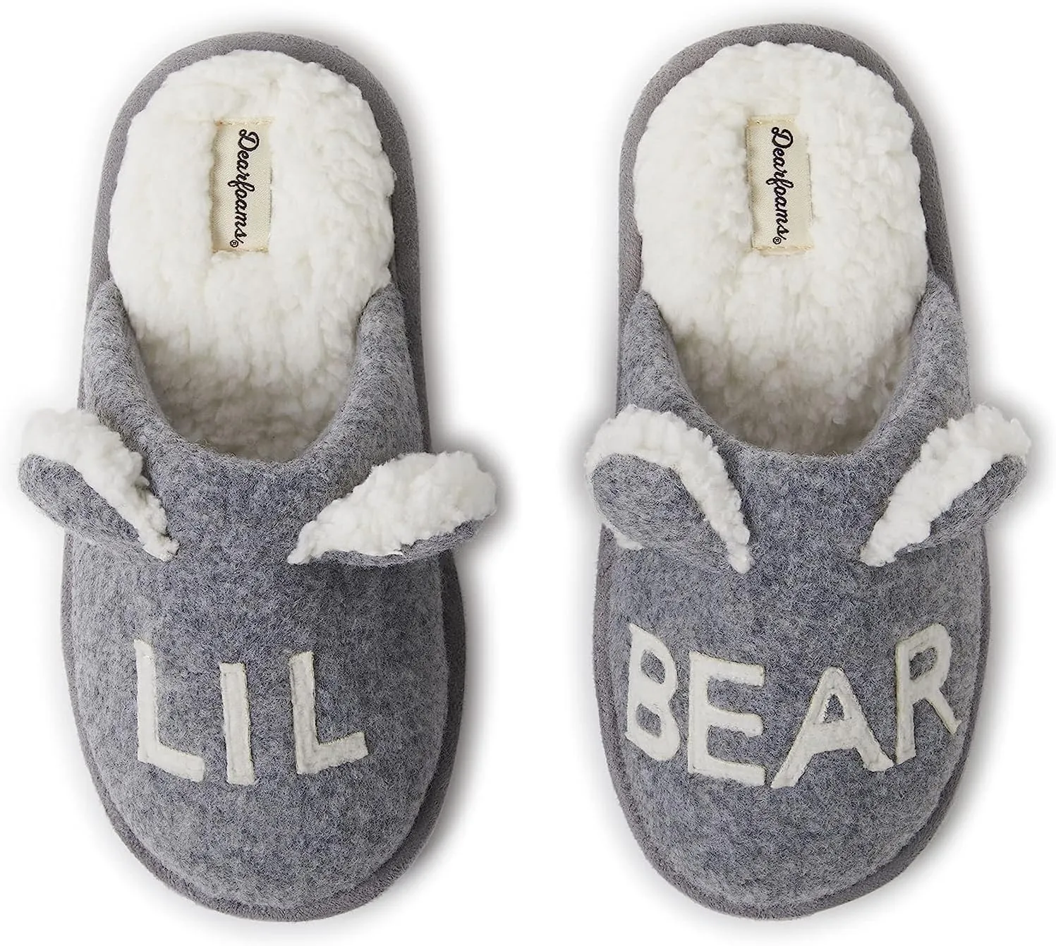 Dearfoams Toddler and Kids' Lil Bear Baby Bear Slipper